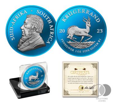 1 Unze 999 Silber Krügerrand 2023 - SPACE Edition - Blue