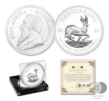 1 Unze Krügerrand 2021 - Ceramic Platinum Hochglanz Poliert