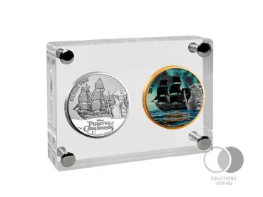 Black Pearl™ - Fluch der Karibik™ 2 Silbermünzen 2 Unzen in exklusivem Design