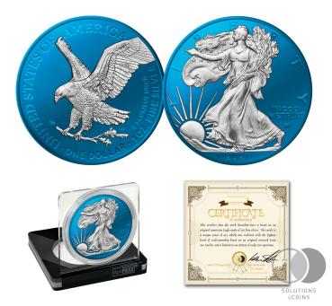 1 Unze American Eagle 2021 - SPACE Edition - Blue