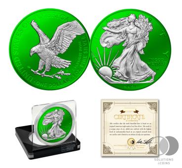 1 Unze American Eagle 2021 - SPACE Edition - GREEN