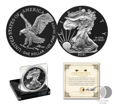1 Unze American Eagle 2021 - LUNAR ECLIPSE PLATINUM - Schwarzplatin + Palladium